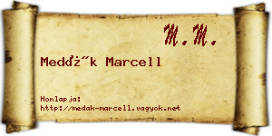 Medák Marcell névjegykártya
